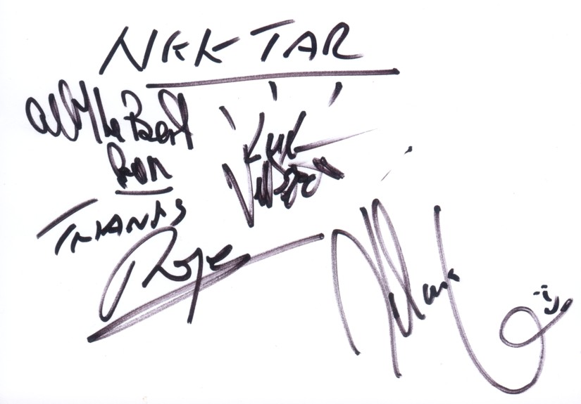 Nektar - autographs