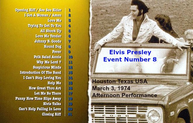 Elvis Presley - Event Number 8 - backing (text)