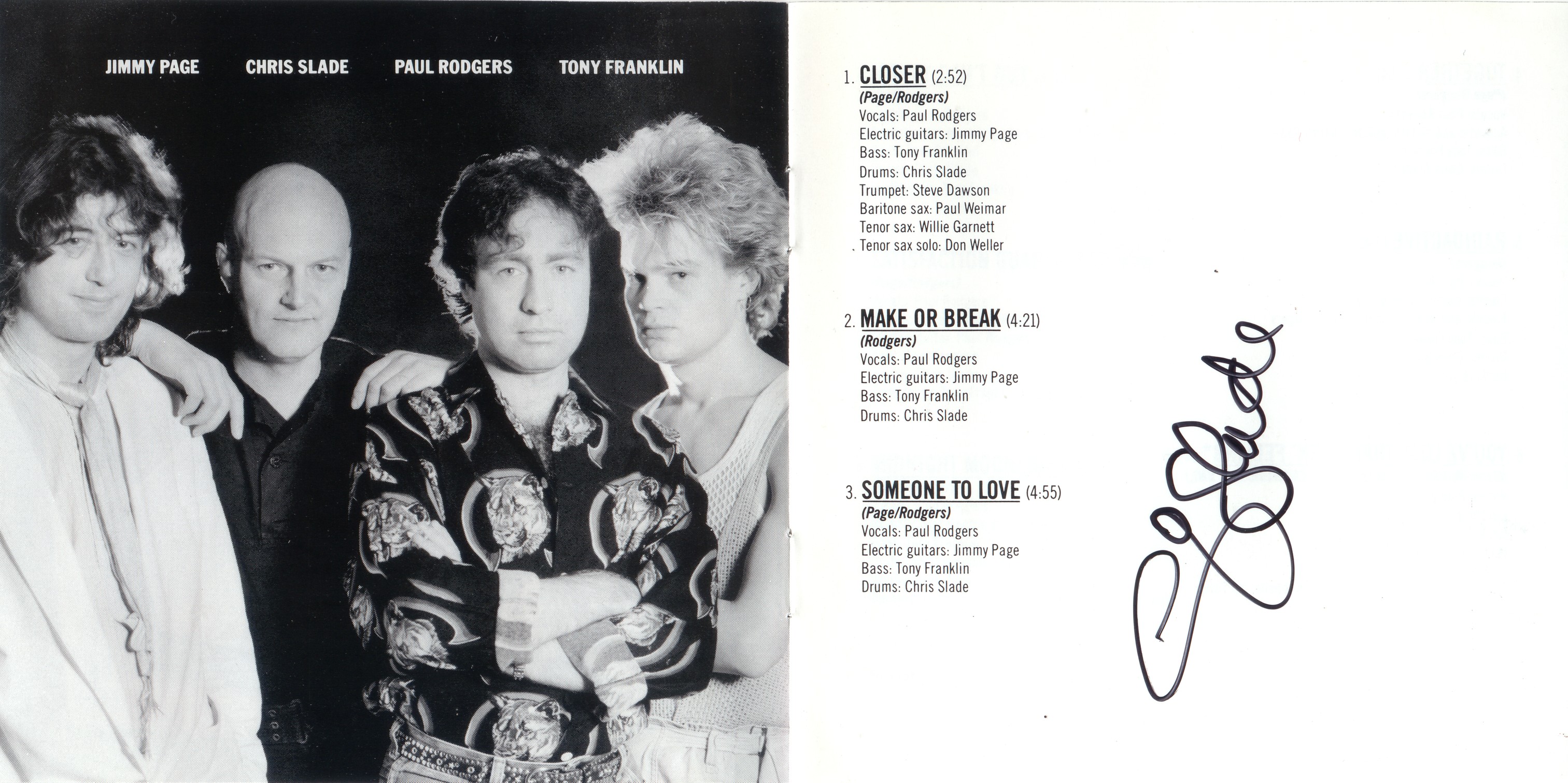 The Firm_Chris Slade (drummer) - in person autograph (July 8_2001)