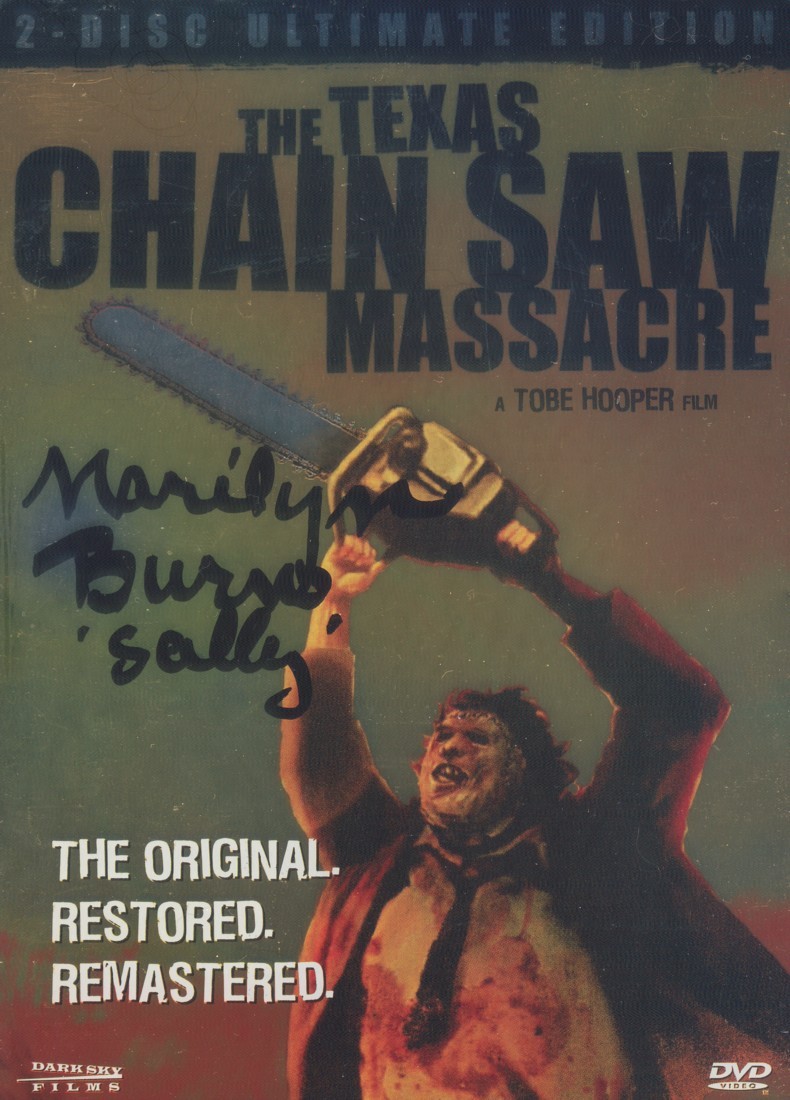 Marilyn Burns - The Texas Chainsaw Massacre DVD_Tin Case (In Person Signature)